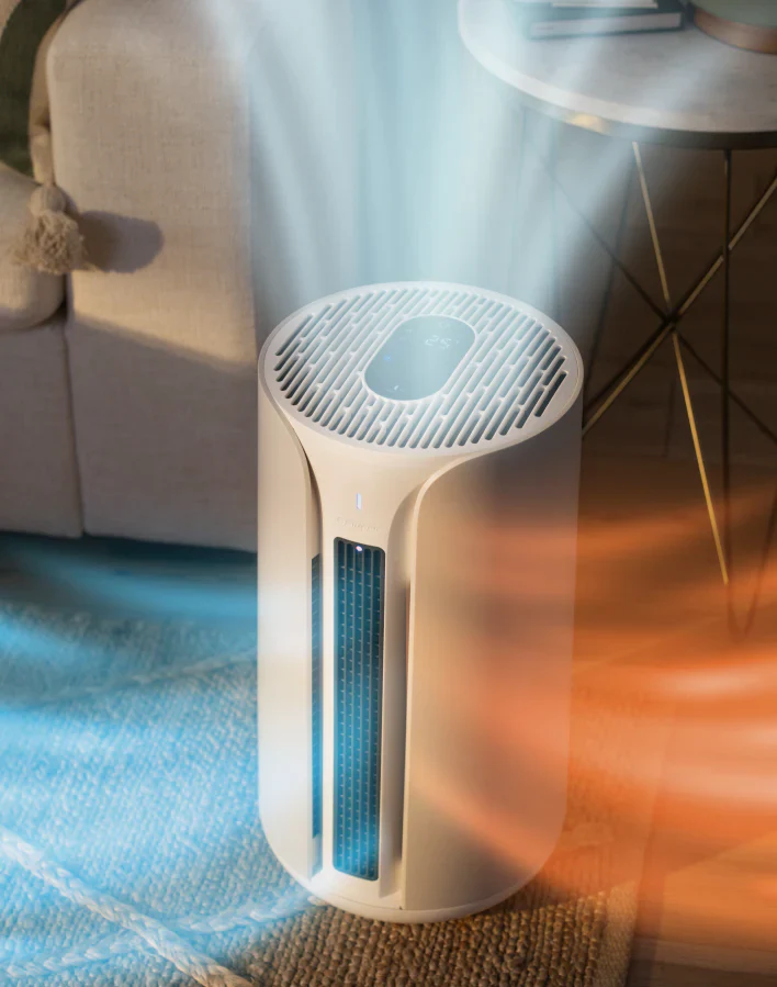 kingdomsyouth air purifier in modern living room