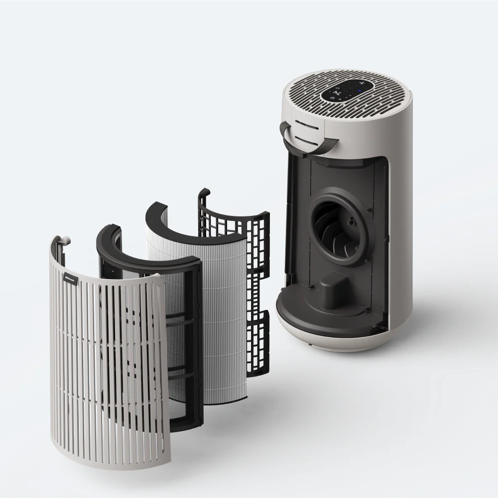 Air purification process diagram